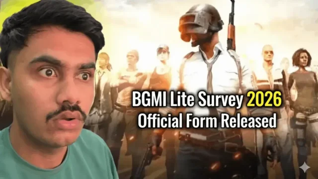 BGMI Lite Survey 2026 official form released by Krafton showing player feedback announcement