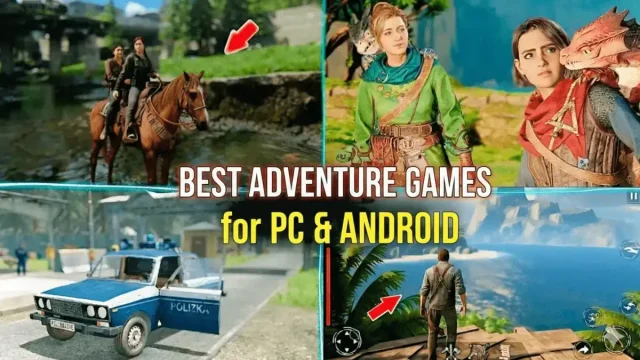 Best adventure games for PC and Android 2026 featuring Ghost Recon Wildlands, Uncharted, Red Dead Redemption 2 and mobile adventure games