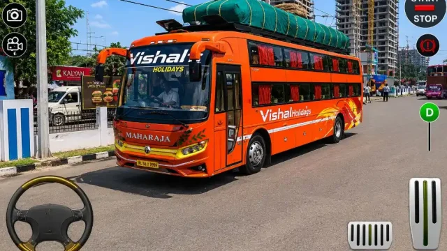 Bus Simulator India mobile gameplay on realistic Indian city roads