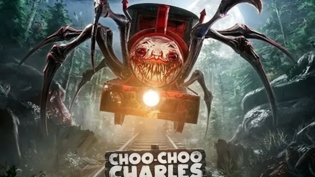 Choo Choo Charles horror train monster chasing player train