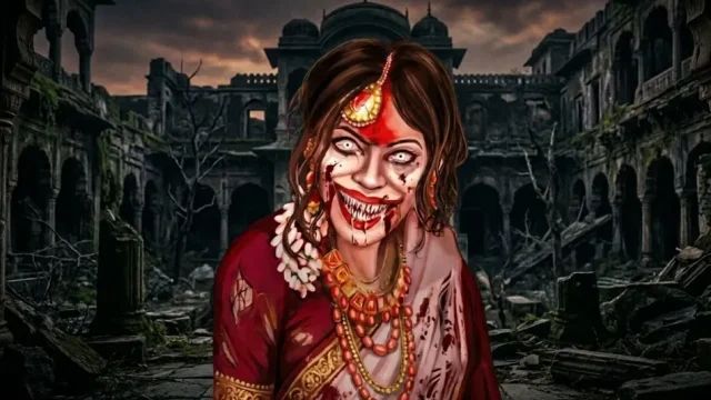 Kamla Indian horror game haunted mansion gameplay scene