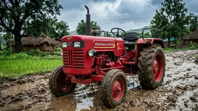 Tractor Game realistic tractor driving through muddy offroad terrain