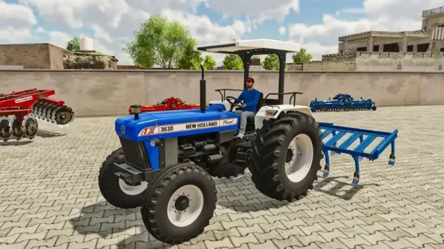 Farming Simulator 25 realistic tractor farming gameplay scene