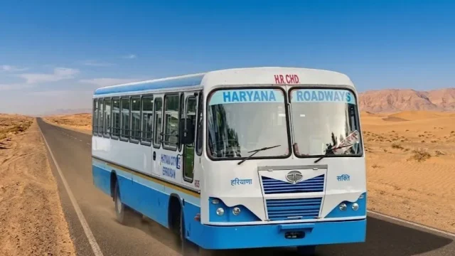Indian Haryana Roadways Game bus driving on Indian highway route