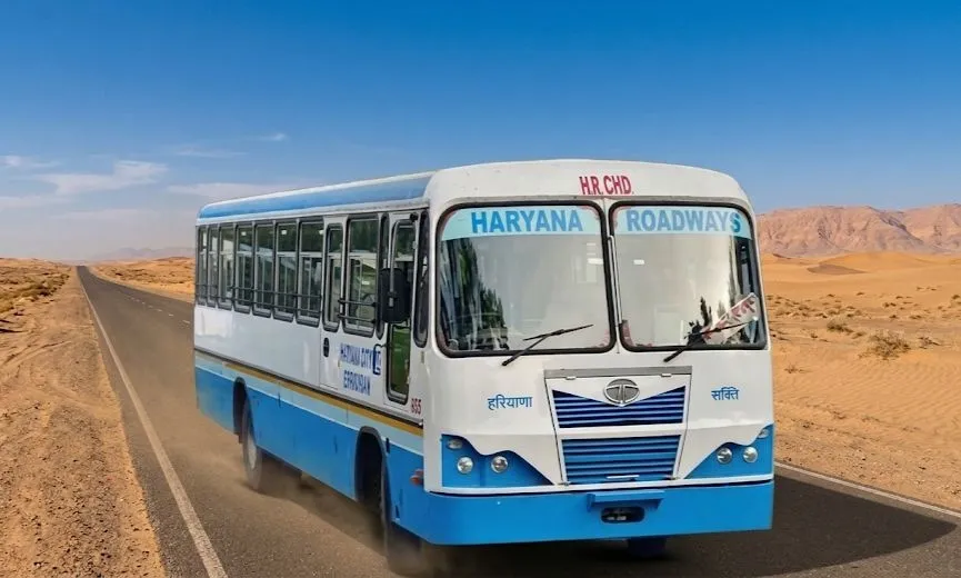 Indian Haryana Roadways Game bus driving on Indian highway route