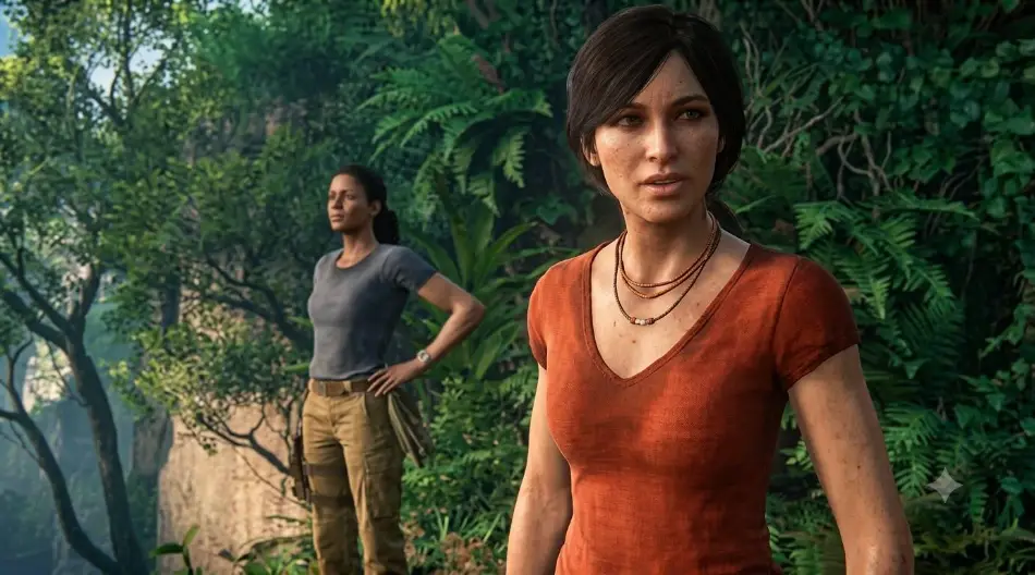 Chloe Frazer exploring ancient ruins in Uncharted The Lost Legacy PC game