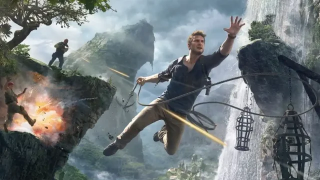Nathan Drake exploring ancient ruins in Uncharted 4 A Thief's End PC game