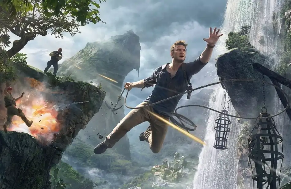 Nathan Drake exploring ancient ruins in Uncharted 4 A Thief's End PC game