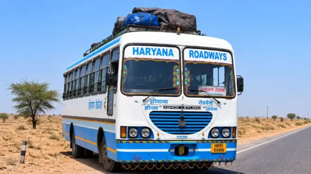 Indian Bus Simulator bus driving on an Indian highway